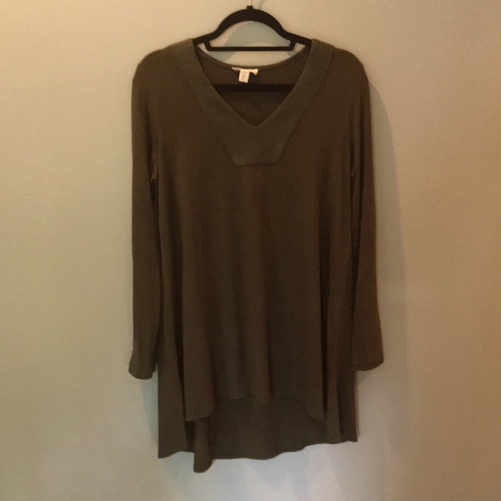 Cupio Army Green Long Sleeve Shirt.
